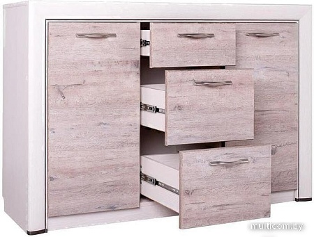 Комод Anrex Olivia 2D3S (вудлайн кремовый/дуб анакона)