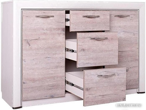 Комод Anrex Olivia 2D3S (вудлайн кремовый/дуб анакона)