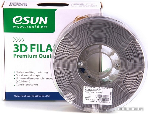 Esun ABS 1.75 мм 1000 г (серебристый)