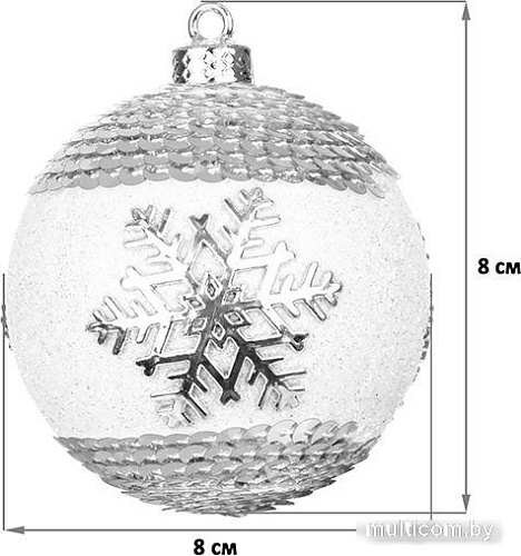 Елочная игрушка Elan Gallery Снежинка 970084