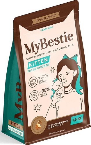 Сухой корм для кошек MyBestie Kitten (1.5 кг)