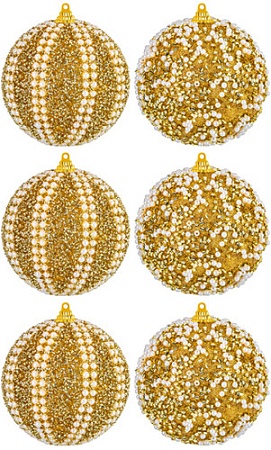 Елочная игрушка Elan Gallery Жемчужины на золотом 970105