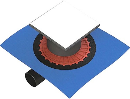 Трап/канал Berges Wasserhaus Zentrum Keramik 150x150 093366 (под плитку)