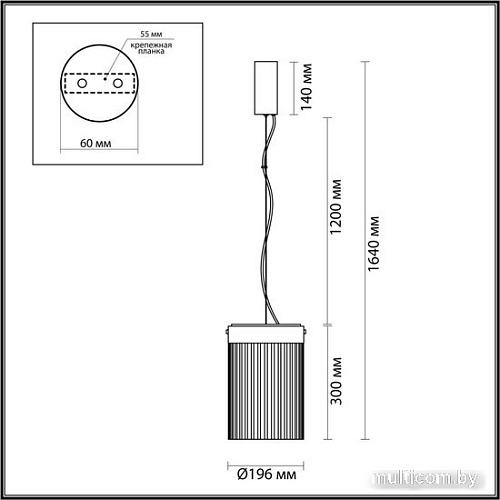 Подвесная люстра Odeon Light Pillari 5047/15L