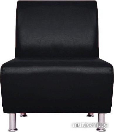 Интерьерное кресло Brioli Руди (экокожа, L22 черный)