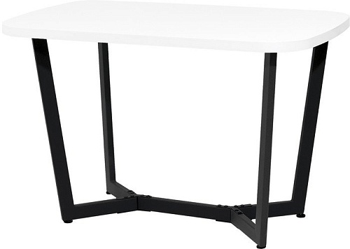 Кухонный стол Millwood Лофт Мюнхен Л 200x100x75 (белый/металл черный)