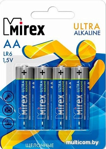 Батарейки Mirex Ultra Alkaline AA 4 шт LR6-E4