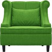 Интерьерное кресло Brioli Людвиг (велюр, B26 зеленый/темные ножки)