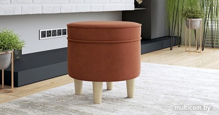 Пуфик Нижегородмебель Лора ТП 332 (ультра терра кирпичный)