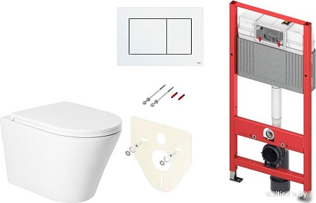 Унитаз подвесной Saniteco KW-9005W + TECE Kit 9400413