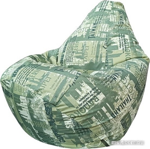 Кресло-мешок Flagman Груша Мега Г2.7-36 (грета, city зеленый)
