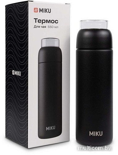 Термос Miku 550мл (черный)