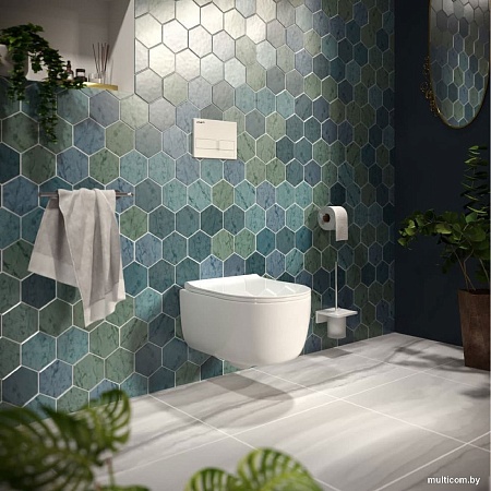 Унитаз подвесной Berges Wasserhaus Ventas Rimless + Visam Slim 525 EX-043237 (с сиденьем)