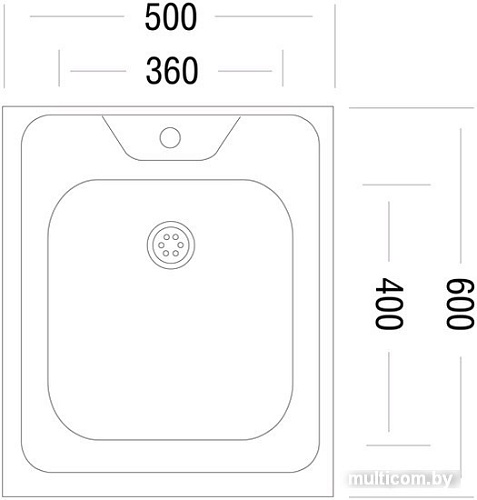 Кухонная мойка Ukinox STD 500.600-5C 0C