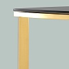 Консольный стол Stool Group Альба 115x30 ECST-095-SR-TG (стекло черное/сталь золото)