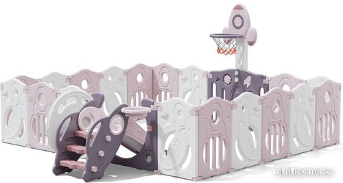 Игровой манеж UNIX kids SUPREME Space 200x240 Rose