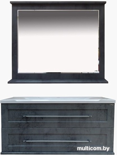 Misty Зеркало Марта 100 (темный бетон)