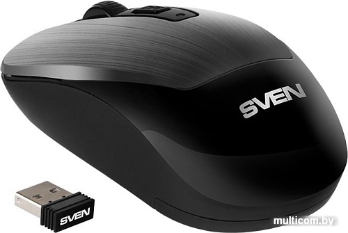 Мышь SVEN RX-380W (серый металлик)