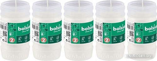 Набор свечей Bolsius Ритуальные масляные Copmo rc2 rspo mb 2 дня горения (белый)