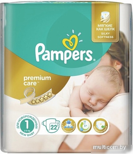 Подгузники Pampers Premium Care 1 Newborn (22 шт)