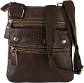 Сумка через плечо Poshete 253-60215-6-DBW (коричневый)