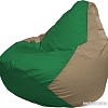 Кресло-мешок Flagman Груша Макси Г2.1-237 (зелёный/тёмно-бежевый)