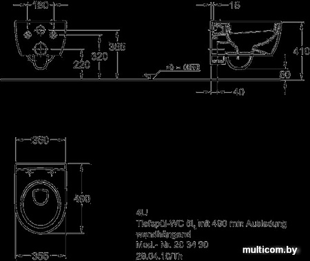 Унитаз Keramag 4U F203430000