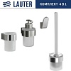 Набор аксессуаров для ванной Lauter 21TS3018 + 21TS3020 + 21TS3010 + 21TS3022 (Chrome, 4 предмета)