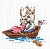 Набор для вышивания Сделай своими руками Зайки. Зайка моя З-37С