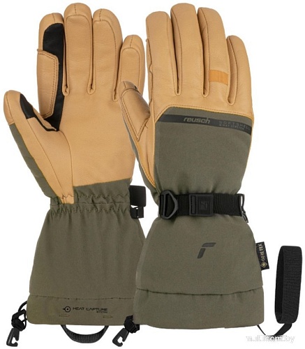 Горнолыжные перчатки Reusch Discovery Gore-Tex Touch-Tec 6202305-5490 (р-р 7.5, Burnt Olive/Camel)