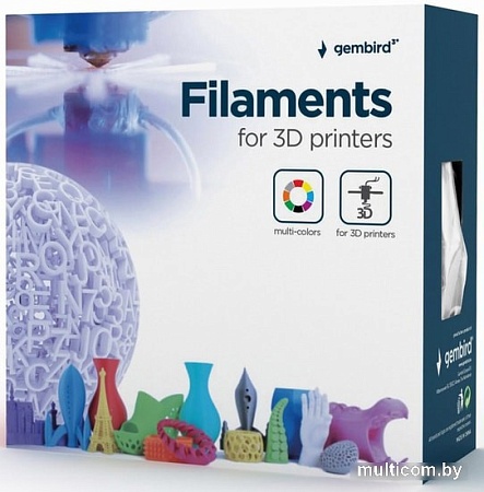 Расходные материалы для 3D-печати Gembird ABS 1.75 мм 1000 г (белый)