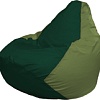 Кресло-мешок Flagman Груша Макси Г2.1-410 (тёмно-зелёный/оливковый)