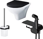 Унитаз подвесной AM.PM Gem CK90H0303B (черный с гигиеническим душем)