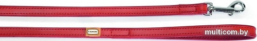 Поводок Camon DA096/F (кожаный красный с синтетической подкладкой)