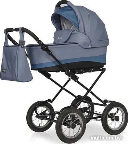 Универсальная коляска Riko Basic Alfa Classic (2 в 1, 08/серый/бирюзовый)