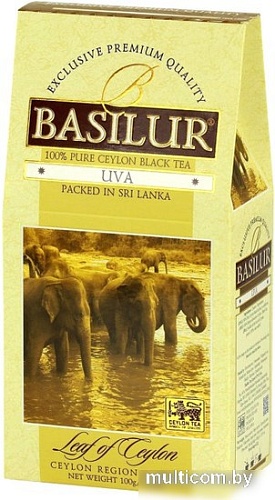 Черный чай Basilur Лист Цейлона Ува черный 4135 100 г