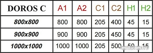 Душевой поддон Radaway Doros Plus C 90x90 [SDRPC9090-01]