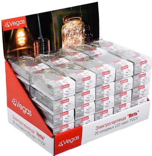 Гирлянда Vegas Нить 55105 20 LED