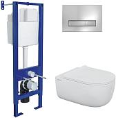 Унитаз подвесной Berges Wasserhaus Ego X Rimless 043356 (с сиденьем)