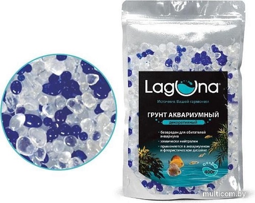 Грунт Laguna Акриловый 3-7 мм 016AS 0,4 кг (бело-синий)