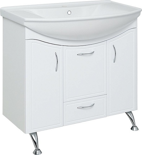 Runo Тумба с умывальником Runo Севилья 85 + Стиль 85 (напольная)