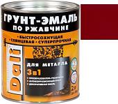 Грунт-эмаль Dali По ржавчине 3 в 1, 2 л (красный, RAL 3001)