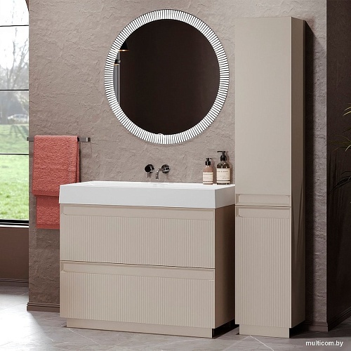 Belux Тумба под умывальник Базель Н 90-02 (180, светлый миндаль матовый)