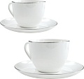 Чашка с блюдцем Mandarin Decor Бланк платинум DS14F10002-260-2W