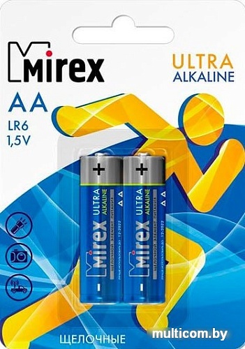 Батарейки Mirex Ultra Alkaline AA 2 шт LR6-E2