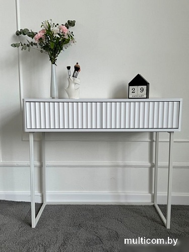 Консольный стол Shtabe Royal 5011 эко (белый/белый/белый)