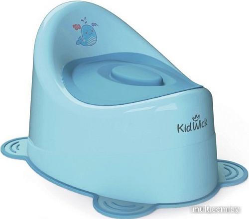 Детский горшок Kidwick Улитка с крышкой KW040204 (голубой)