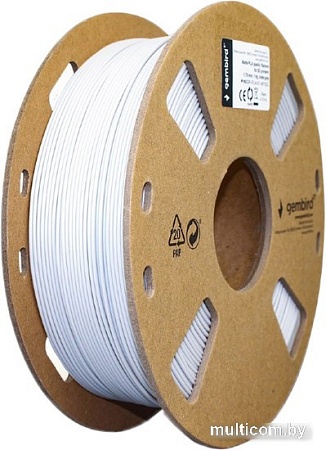Пластик Gembird PLA 1.75 мм 1000 г (матовый светло-серый)