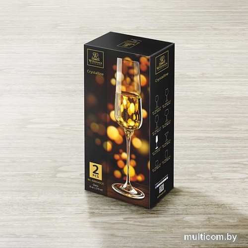 Набор бокалов для шампанского Wilmax WL-888049/2C