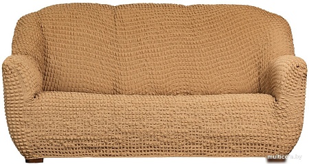 Чехол для дивана Софатэкс Люкс ПО-6 без оборки (кофе с молоком)